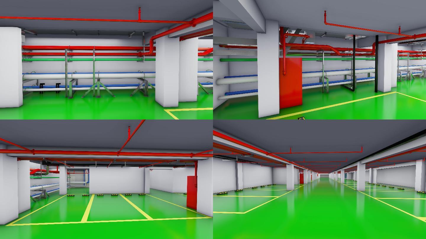 lumion地下車庫(kù)機(jī)電漫游_2560x1440_高清視頻素材下載(編號(hào):6565777)_